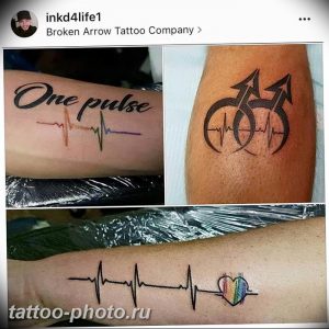 фото рисунка тату пульс 30.11.2018 №086 - photo tattoo pulse - tattoo-photo.ru