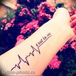 фото рисунка тату пульс 30.11.2018 №095 - photo tattoo pulse - tattoo-photo.ru