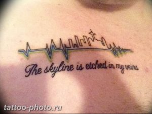 фото рисунка тату пульс 30.11.2018 №099 - photo tattoo pulse - tattoo-photo.ru
