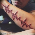 фото рисунка тату пульс 30.11.2018 №100 - photo tattoo pulse - tattoo-photo.ru