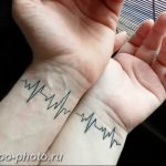 фото рисунка тату пульс 30.11.2018 №105 - photo tattoo pulse - tattoo-photo.ru