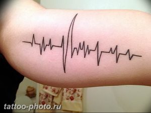 фото рисунка тату пульс 30.11.2018 №109 - photo tattoo pulse - tattoo-photo.ru