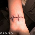 фото рисунка тату пульс 30.11.2018 №110 - photo tattoo pulse - tattoo-photo.ru