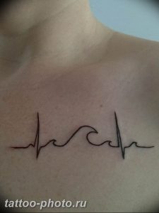 фото рисунка тату пульс 30.11.2018 №115 - photo tattoo pulse - tattoo-photo.ru