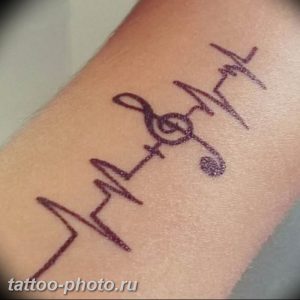 фото рисунка тату пульс 30.11.2018 №119 - photo tattoo pulse - tattoo-photo.ru