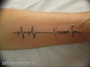 фото рисунка тату пульс 30.11.2018 №120 - photo tattoo pulse - tattoo-photo.ru