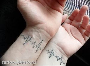 фото рисунка тату пульс 30.11.2018 №123 - photo tattoo pulse - tattoo-photo.ru