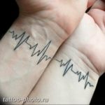 фото рисунка тату пульс 30.11.2018 №142 - photo tattoo pulse - tattoo-photo.ru