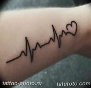 фото рисунка тату пульс 30.11.2018 №155 - photo tattoo pulse - tattoo-photo.ru