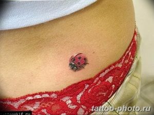 фото идея тату божья коровка 22.12.2018 №075 - photo ladybug tattool- tattoo-photo.ru