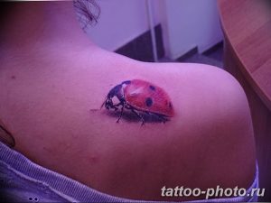фото идея тату божья коровка 22.12.2018 №107 - photo ladybug tattool- tattoo-photo.ru