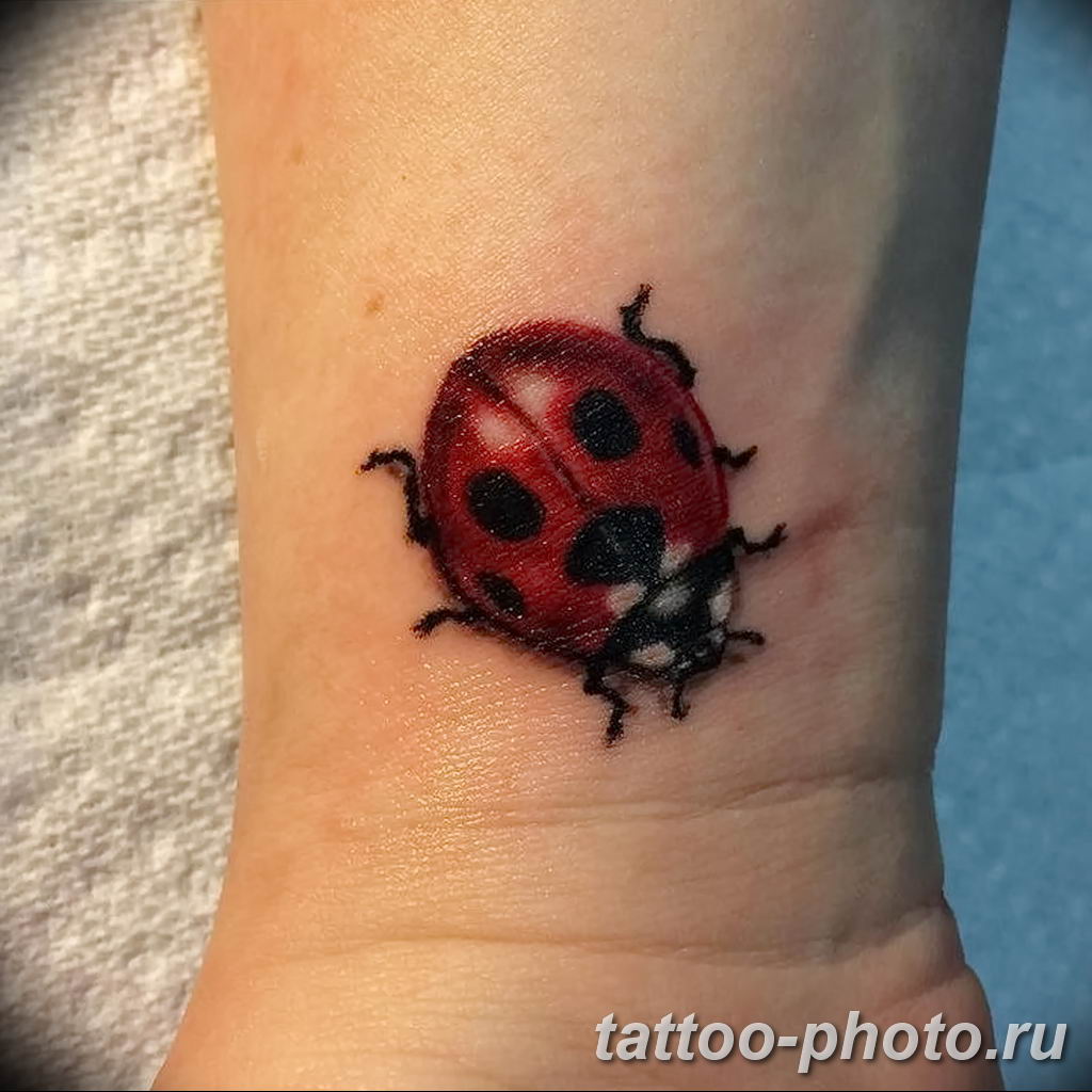 фото идея тату божья коровка 22.12.2018 №310 - photo ladybug tattool- tattoo-photo.ru