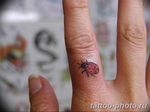 фото идея тату божья коровка 22.12.2018 №324 - photo ladybug tattool- tattoo-photo.ru