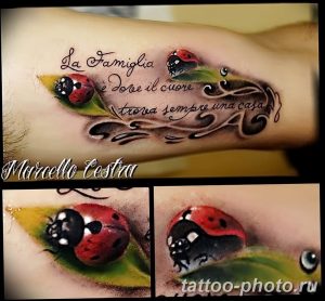 фото идея тату божья коровка 22.12.2018 №335 - photo ladybug tattool- tattoo-photo.ru