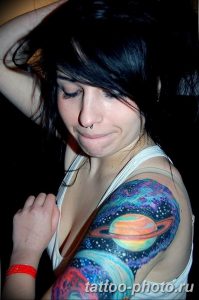 фото тату Сатурн 18.12.2018 №029 - tattoo photo saturn - tattoo-photo.ru