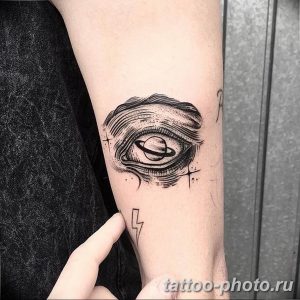 фото тату Сатурн 18.12.2018 №059 - tattoo photo saturn - tattoo-photo.ru