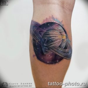 фото тату Сатурн 18.12.2018 №068 - tattoo photo saturn - tattoo-photo.ru