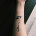 фото тату Сатурн 18.12.2018 №085 - tattoo photo saturn - tattoo-photo.ru