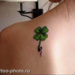 фото тату клевер четырехлистный 24.12.2018 №020 - four leaf clover tattoo - tattoo-photo.ru