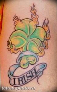 фото тату клевер четырехлистный 24.12.2018 №048 - four leaf clover tattoo - tattoo-photo.ru