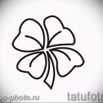 фото тату клевер четырехлистный 24.12.2018 №124 - four leaf clover tattoo - tattoo-photo.ru