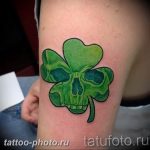 фото тату клевер четырехлистный 24.12.2018 №194 - four leaf clover tattoo - tattoo-photo.ru