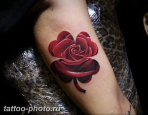фото тату клевер четырехлистный 24.12.2018 №220 - four leaf clover tattoo - tattoo-photo.ru