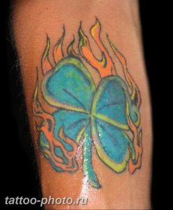 фото тату клевер четырехлистный 24.12.2018 №280 - four leaf clover tattoo - tattoo-photo.ru