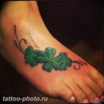фото тату клевер четырехлистный 24.12.2018 №297 - four leaf clover tattoo - tattoo-photo.ru