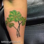 фото тату клевер четырехлистный 24.12.2018 №393 - four leaf clover tattoo - tattoo-photo.ru