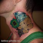 фото тату клевер четырехлистный 24.12.2018 №422 - four leaf clover tattoo - tattoo-photo.ru