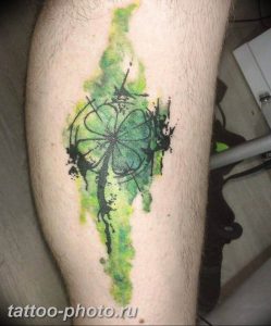 фото тату клевер четырехлистный 24.12.2018 №426 - four leaf clover tattoo - tattoo-photo.ru