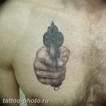 фото тату револьвер 24.12.2018 №041 - photo tattoo revolver - tattoo-photo.ru