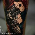 фото тату револьвер 24.12.2018 №058 - photo tattoo revolver - tattoo-photo.ru