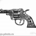 фото тату револьвер 24.12.2018 №100 - photo tattoo revolver - tattoo-photo.ru