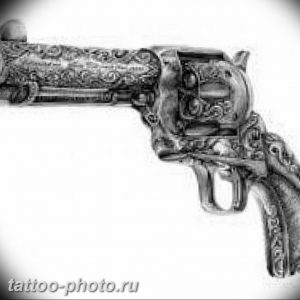 фото тату револьвер 24.12.2018 №104 - photo tattoo revolver - tattoo-photo.ru