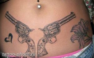 фото тату револьвер 24.12.2018 №185 - photo tattoo revolver - tattoo-photo.ru