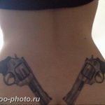 фото тату револьвер 24.12.2018 №204 - photo tattoo revolver - tattoo-photo.ru