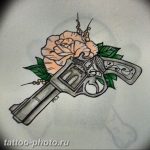 фото тату револьвер 24.12.2018 №286 - photo tattoo revolver - tattoo-photo.ru