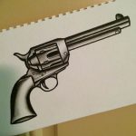 фото тату револьвер 24.12.2018 №426 - photo tattoo revolver - tattoo-photo.ru