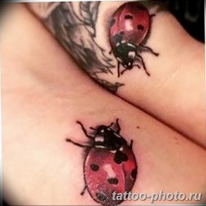 фото идея тату божья коровка 22.12.2018 №009 - photo ladybug tattool- tattoo-photo.ru