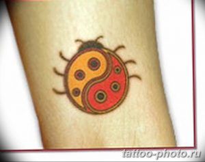 фото идея тату божья коровка 22.12.2018 №021 - photo ladybug tattool- tattoo-photo.ru