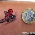 фото идея тату божья коровка 22.12.2018 №043 - photo ladybug tattool- tattoo-photo.ru