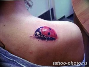 фото идея тату божья коровка 22.12.2018 №044 - photo ladybug tattool- tattoo-photo.ru