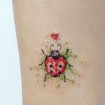 фото идея тату божья коровка 22.12.2018 №048 - photo ladybug tattool- tattoo-photo.ru