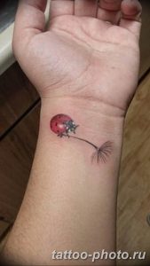 фото идея тату божья коровка 22.12.2018 №068 - photo ladybug tattool- tattoo-photo.ru