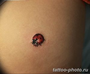 фото идея тату божья коровка 22.12.2018 №086 - photo ladybug tattool- tattoo-photo.ru