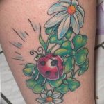фото идея тату божья коровка 22.12.2018 №092 - photo ladybug tattool- tattoo-photo.ru
