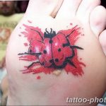 фото идея тату божья коровка 22.12.2018 №112 - photo ladybug tattool- tattoo-photo.ru
