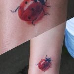 фото идея тату божья коровка 22.12.2018 №119 - photo ladybug tattool- tattoo-photo.ru